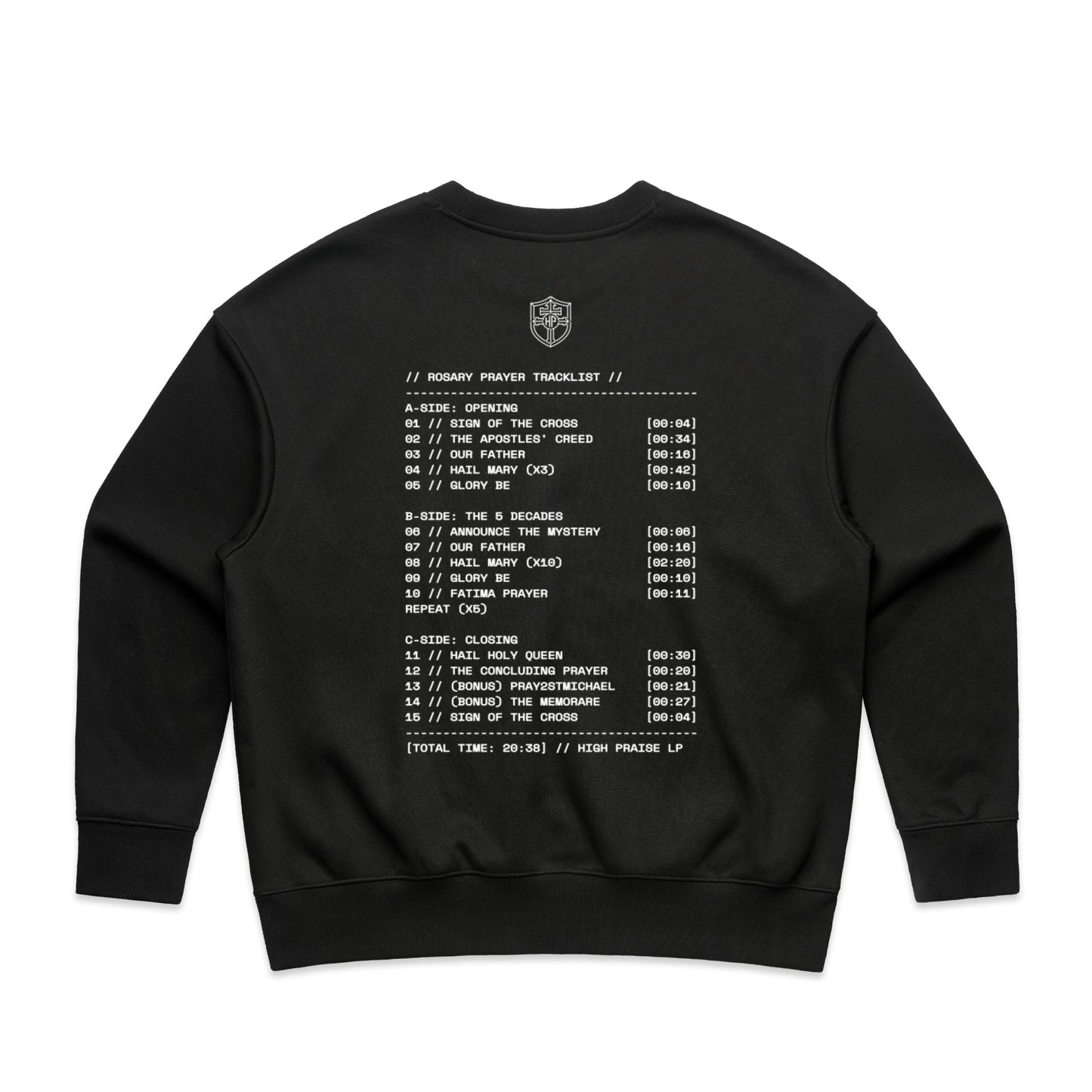 ROSARY MIXTAPE WOMEN'S CREW