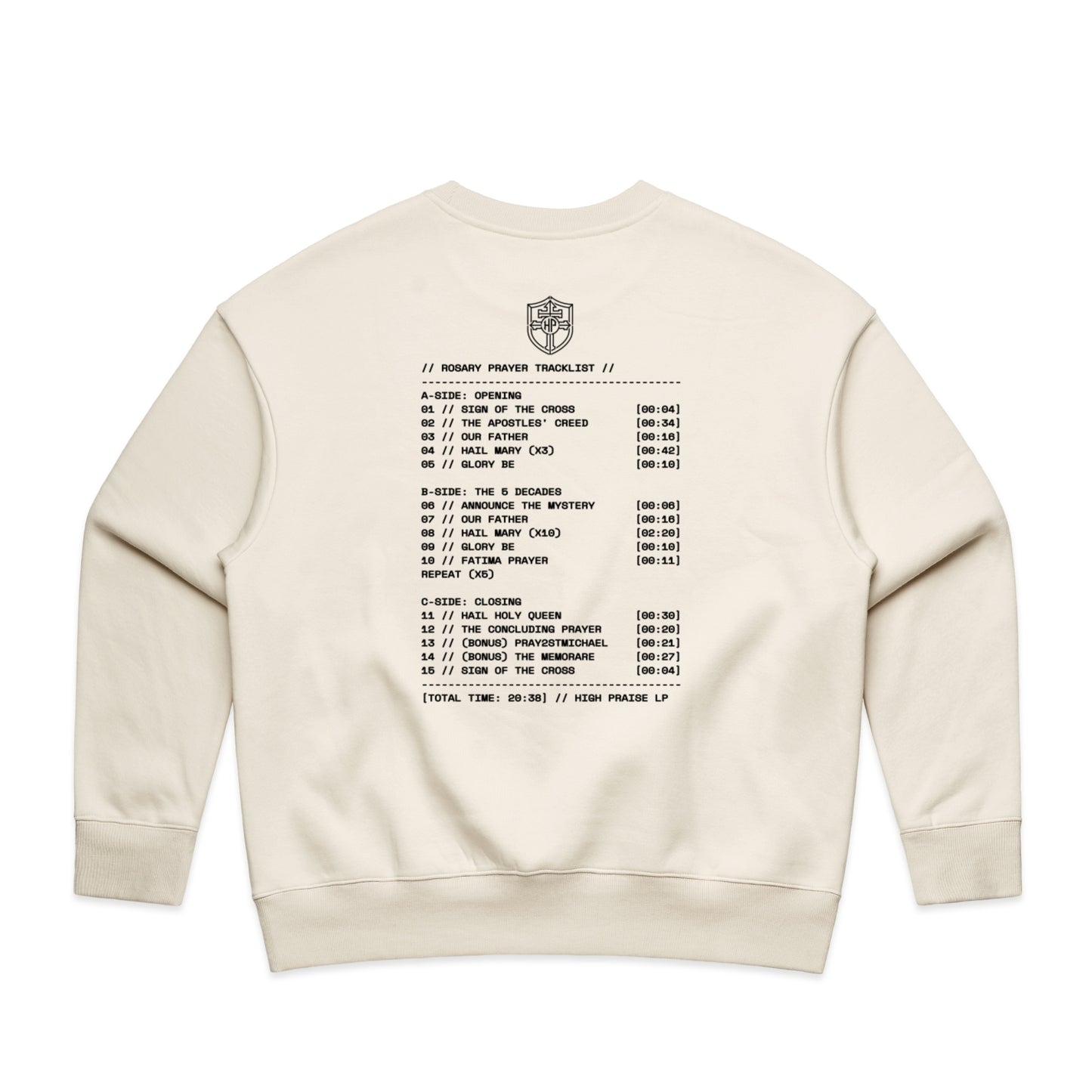 ROSARY MIXTAPE WOMEN'S CREW