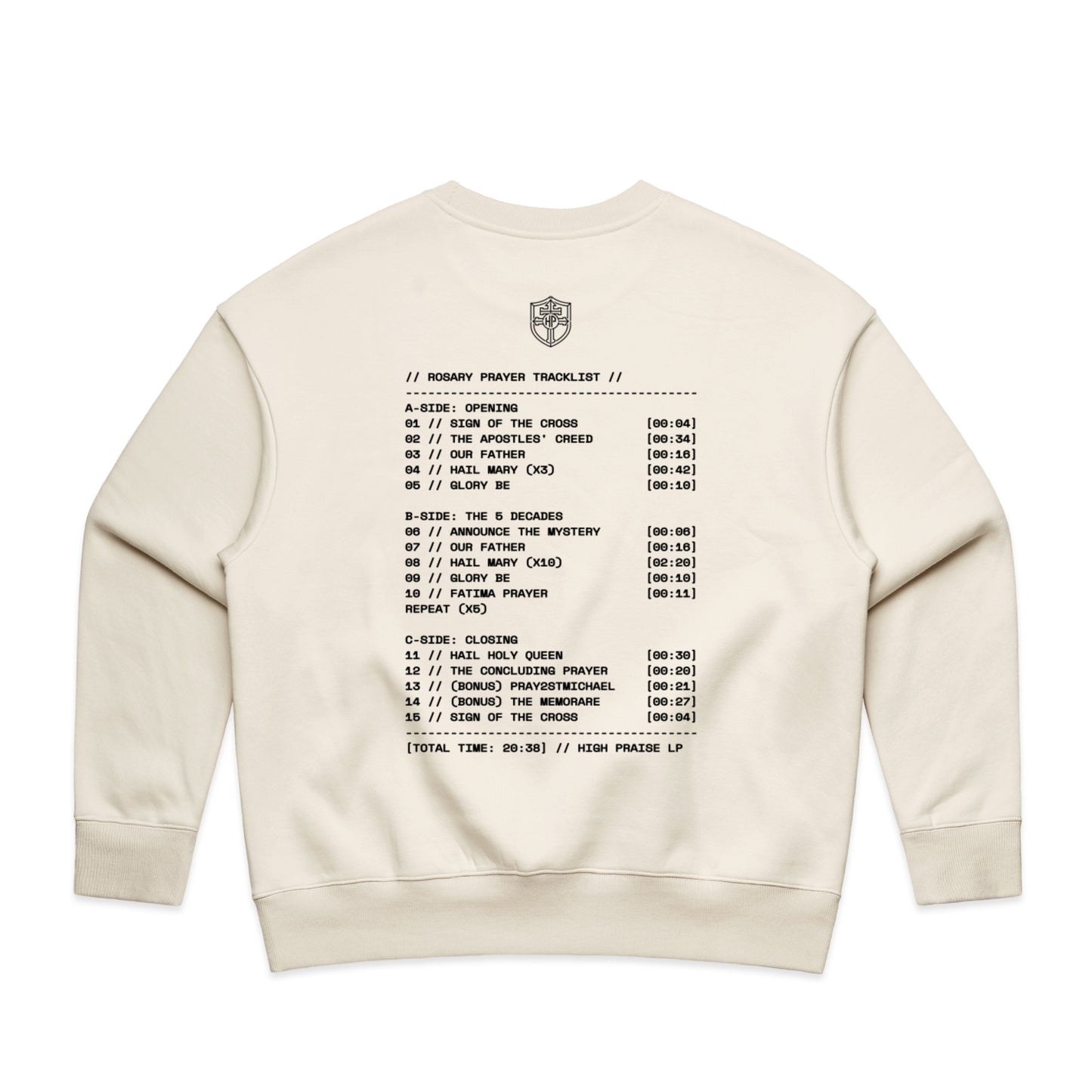 ROSARY MIXTAPE WOMEN'S CREW