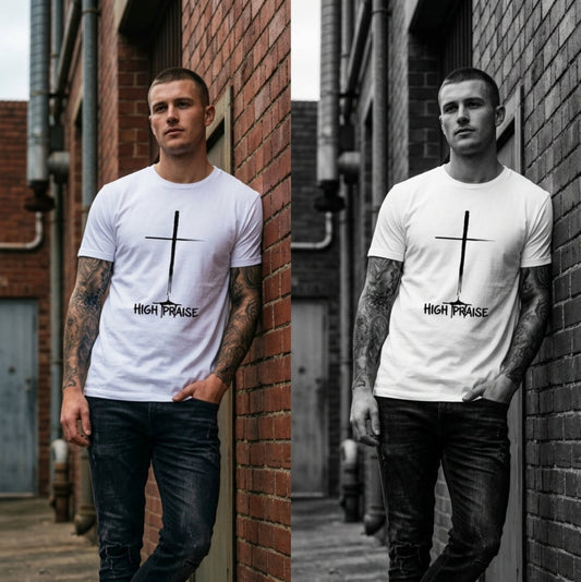 BLEEDING CROSS MEN'S T-SHIRT
