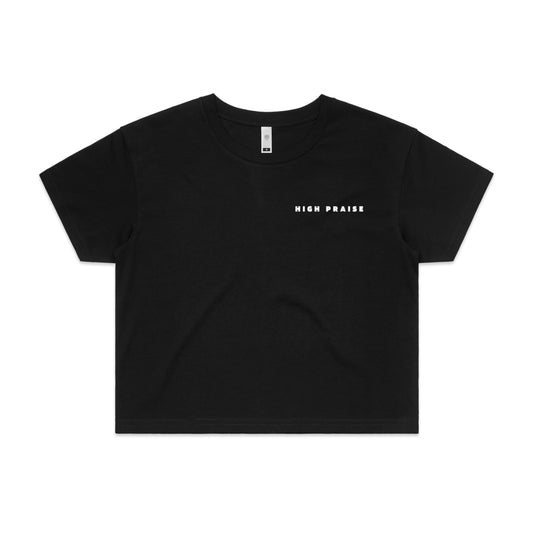 HIGH PRAISE WOMEN'S CROP T-SHIRT