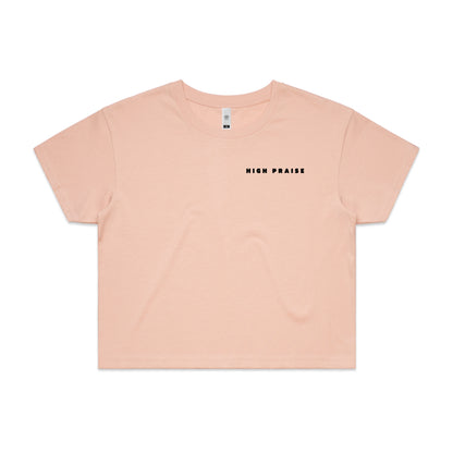 HIGH PRAISE WOMEN'S CROP T-SHIRT