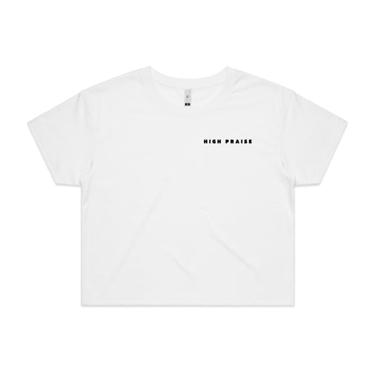 HIGH PRAISE WOMEN'S CROP T-SHIRT