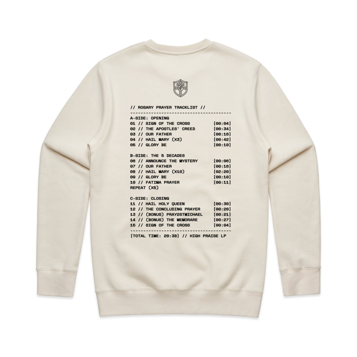 ROSARY MIXTAPE MEN'S CREW